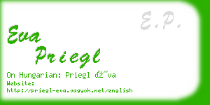 eva priegl business card